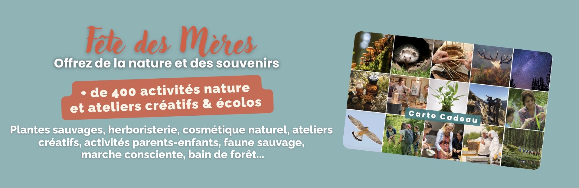 Une carte cadeau durable et engagée pour faire découvrir la nature et les savoir-faire écolos